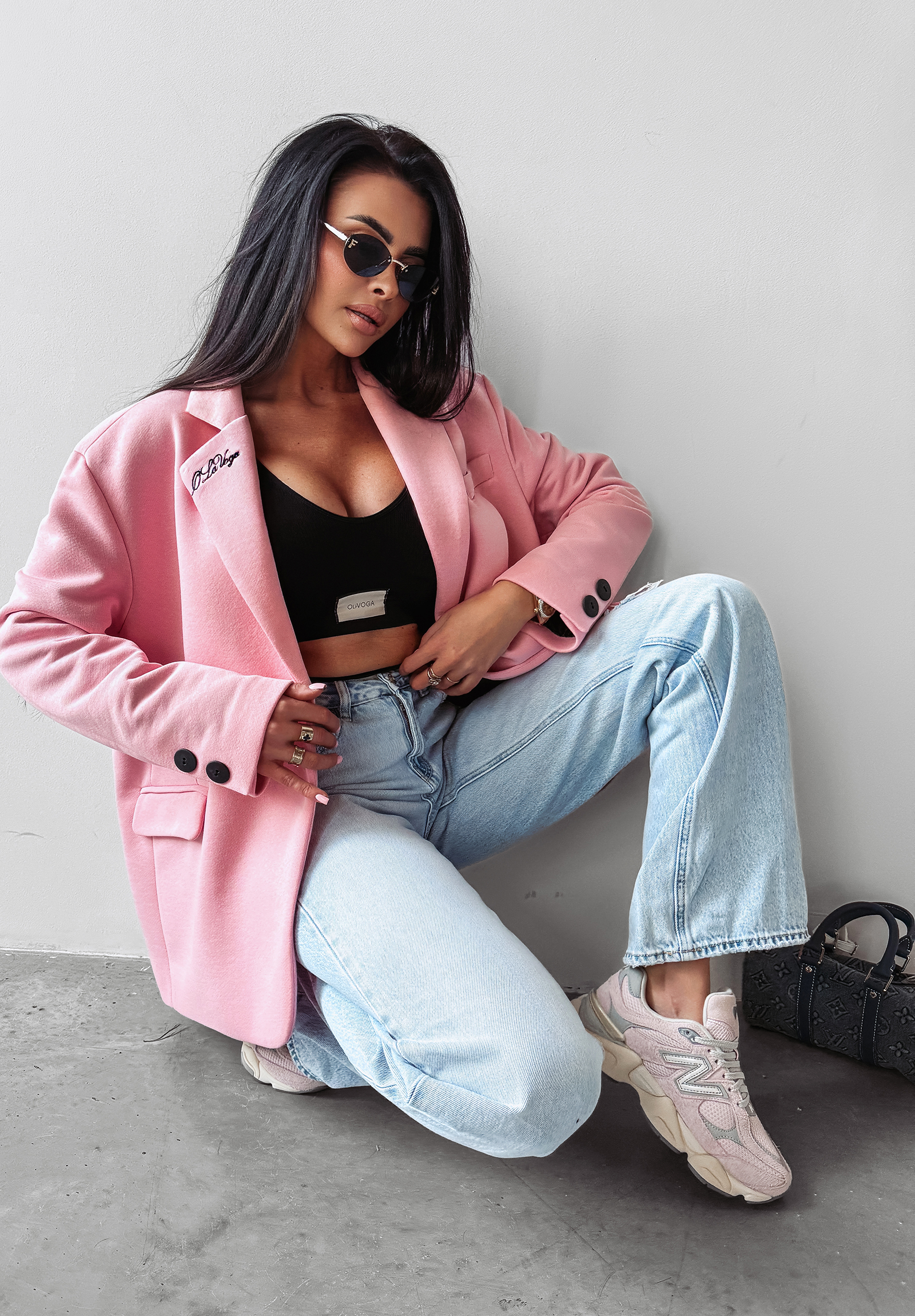 SAKKO 2025 MARYNARKA DAMSKA OLAVOGA Pudrowy róż - obrazek 3