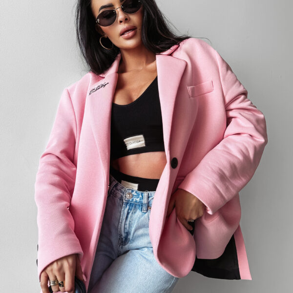 SAKKO 2025 MARYNARKA DAMSKA OLAVOGA Pudrowy róż