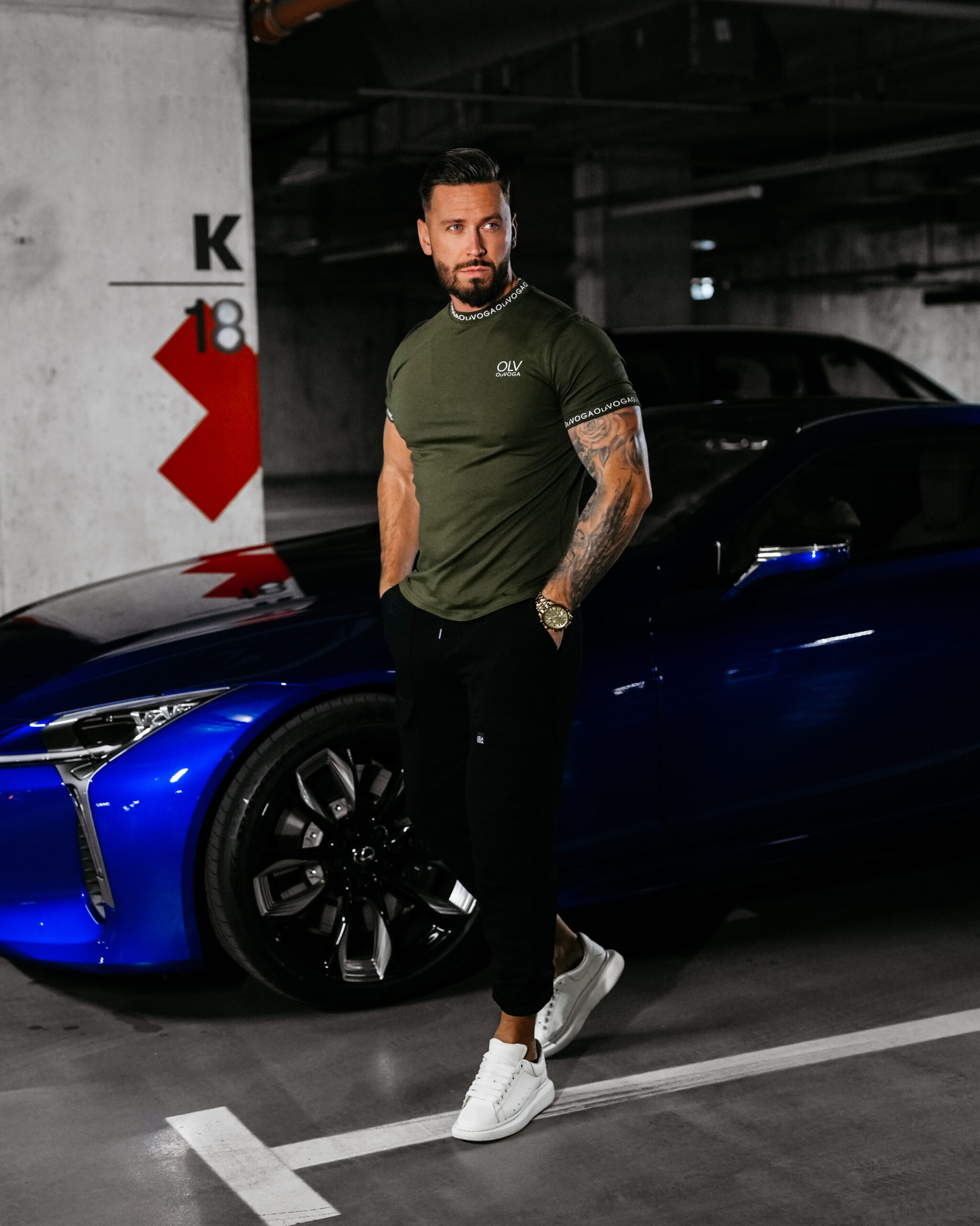 CAPTAIN 2025 T-SHIRT MĘSKI OLAVOGA Khaki