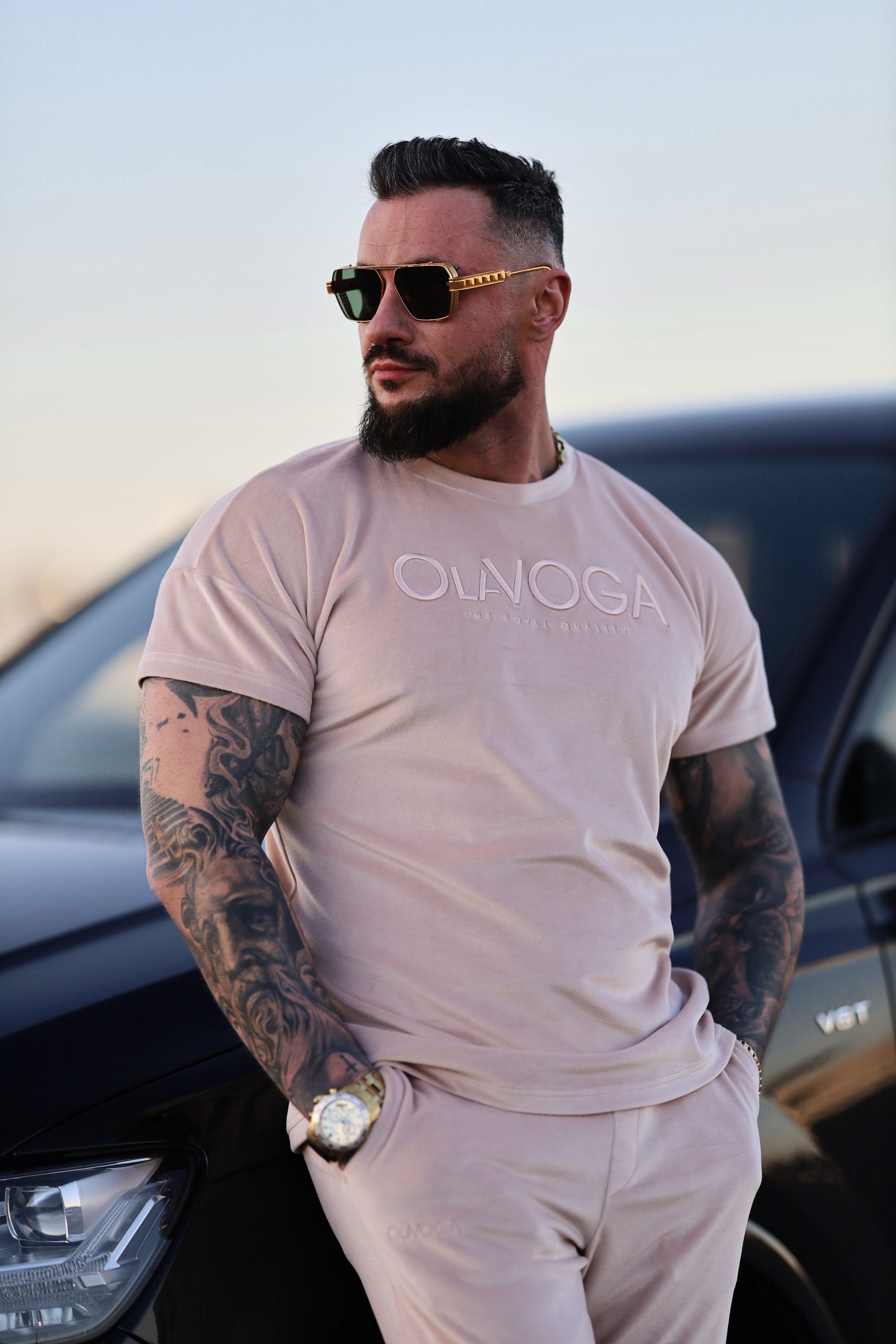 PIFFLE 2025 KOMPLET MĘSKI OLAVOGA Beżowy - obrazek 2