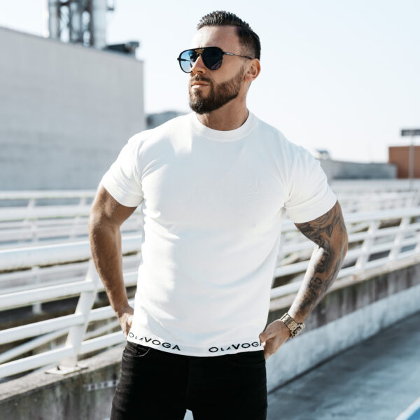 NAKIS 2025 SWETER MĘSKI OLAVOGA Biały