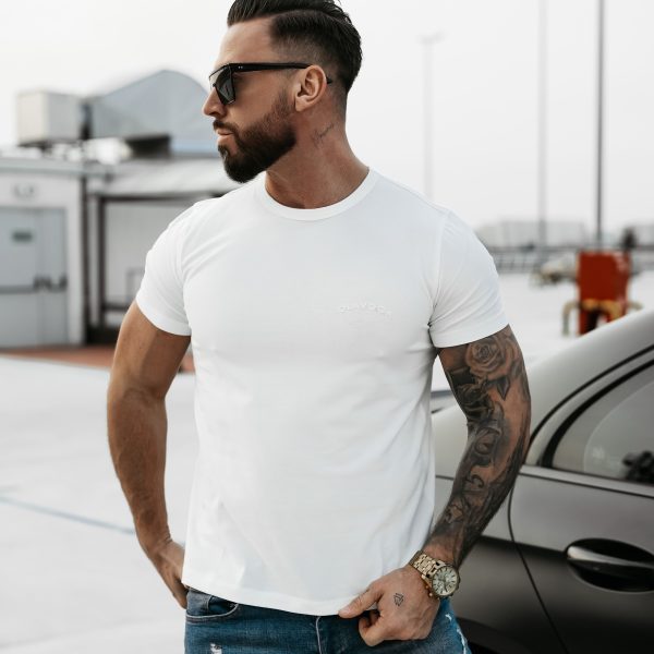 SWEET PEONY 2025 T-SHIRT MĘSKI OLAVOGA Biały