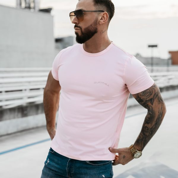 SWEET PEONY 2025 T-SHIRT MĘSKI OLAVOGA Pudrowy