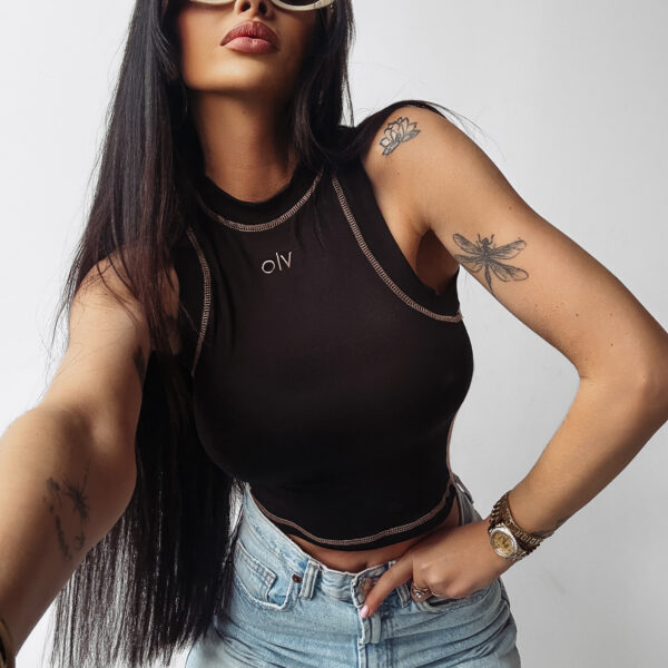 LYON 2025 TOP DAMSKI OLAVOGA Czarny