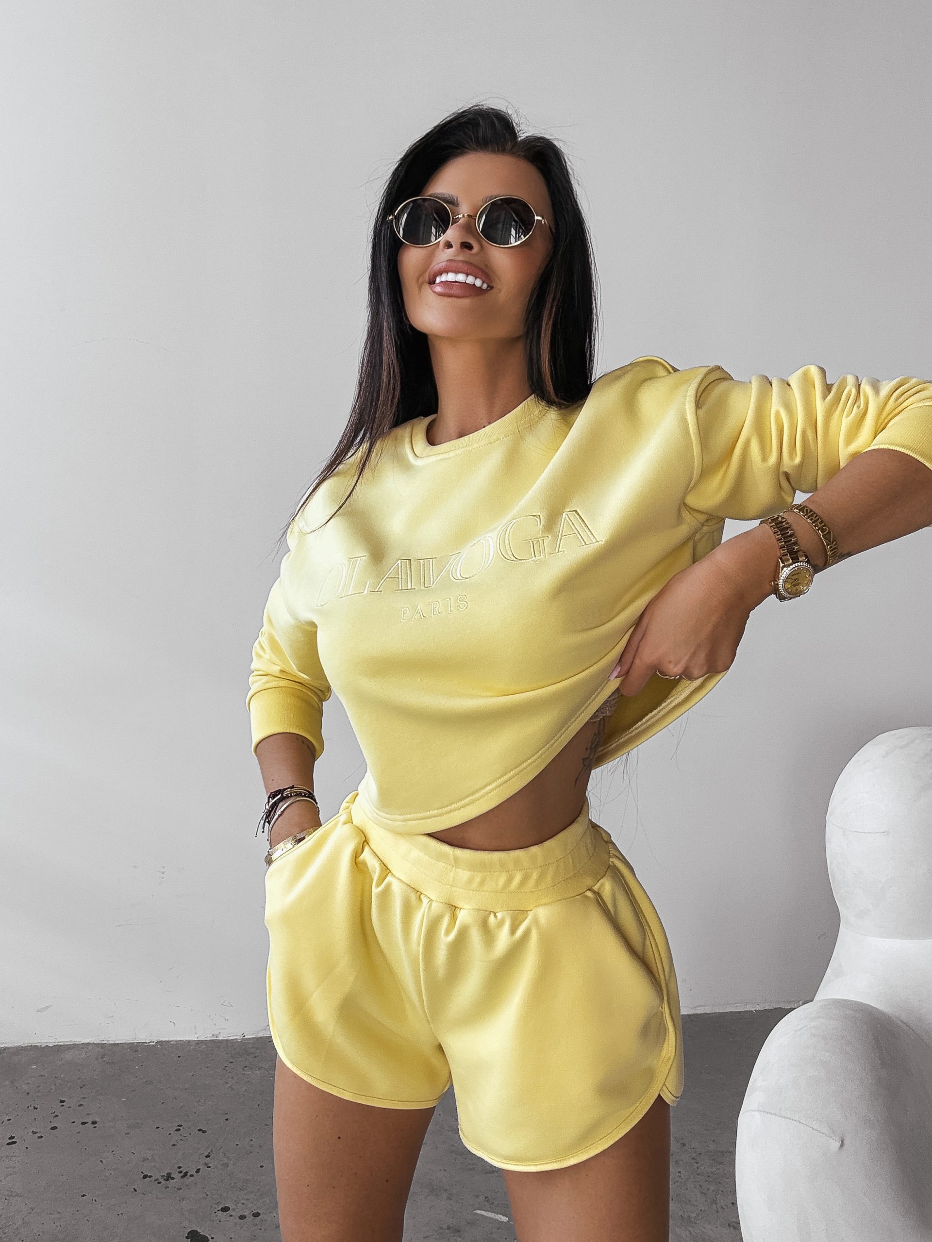 WEST 2025 KOMPLET DAMSKI OLAVOGA Żółty